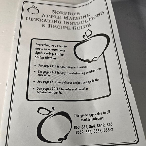 NIB Norpro #866R Apple Master With Vacuum Base Slicer And Corer Pares Apples - Picture 6 of 8